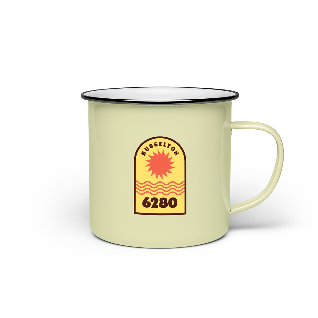 Running Postman Busso Enamel Mug